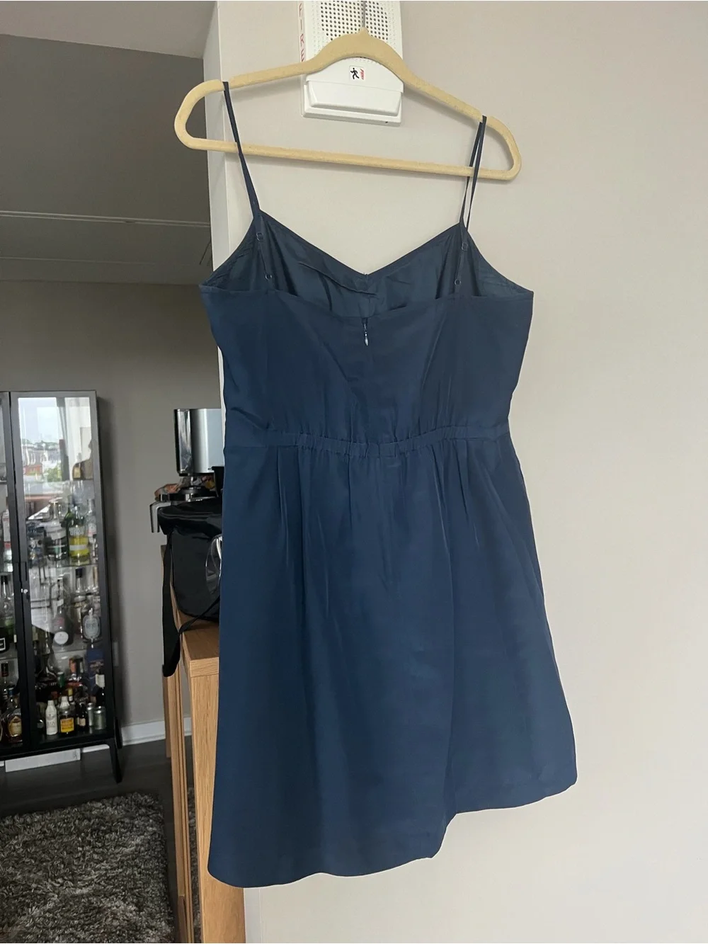 J. Crew Navy Slip Dress with Spaghetti Straps